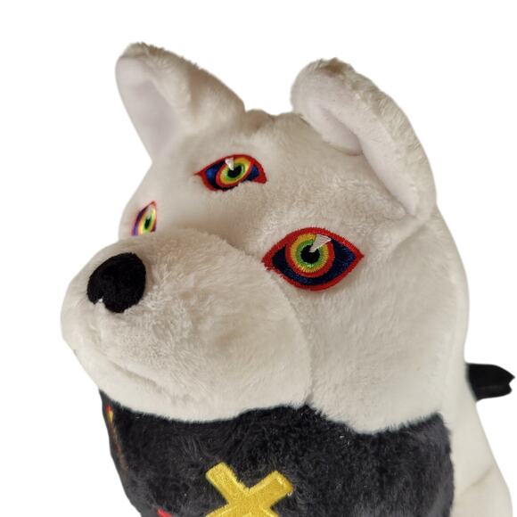 Meow Wolf Plush Cat Dog Hybrid Black White 11" Lil Oak 2020 Rare Stuffed Animal - Picture 9 of 16